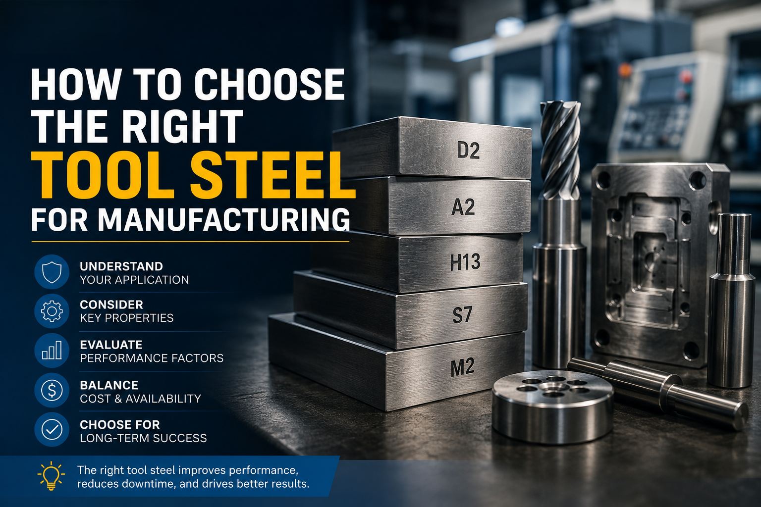 How to Choose the Right Tool Steel for Manufacturing