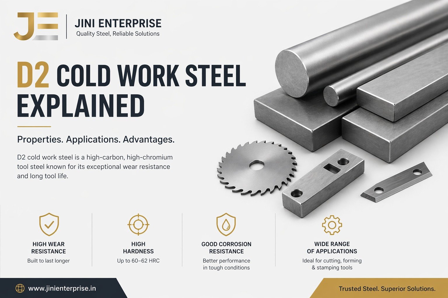 D2 Cold Work Steel Tools